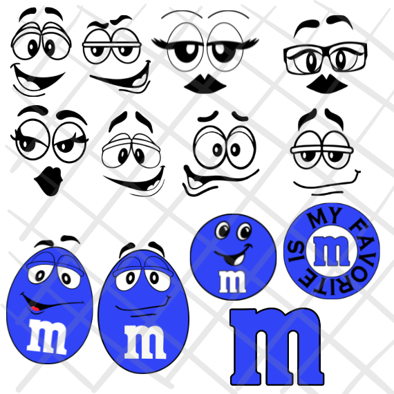 M&M Svg- M and M Svg Png- M And M Svg File- M and M Faces Svg- M and M  Faces- M and M Face Svg- MM Svg