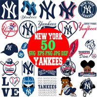 New York Yankees MLB Baseball Team Logo Svg, Eps, Dxf, Png