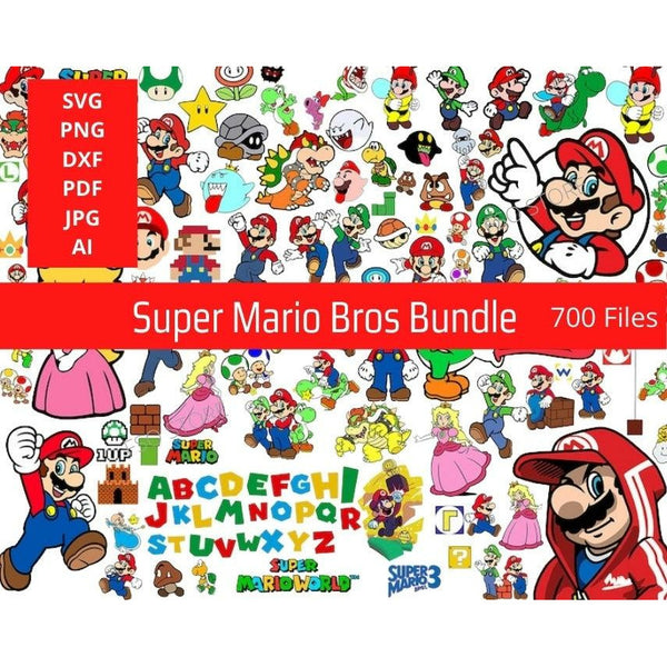 Mario Best Collection Super Mario svg Bundle package – Family Supply ...